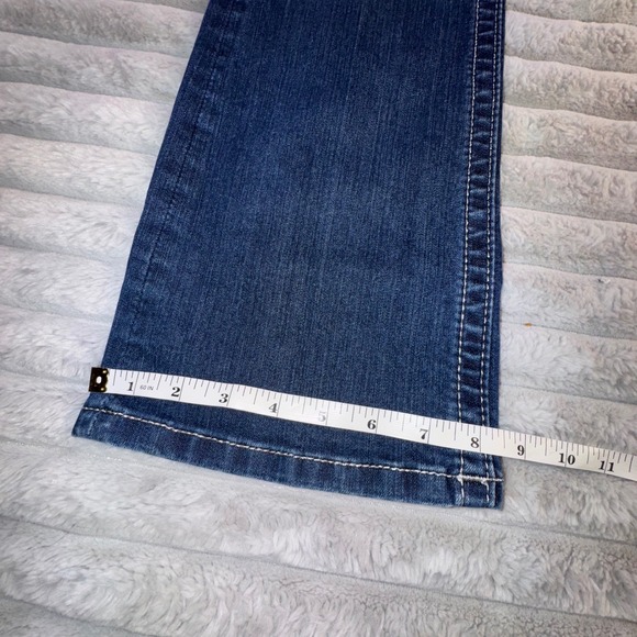 Miss Me Jeans Women's 28 Dark Wash Lace Cross Embellished Booty Bootcut 29x32 - Picture 4 of 12